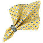 Serviette de table 45x45 cm Jaune motif Bonis