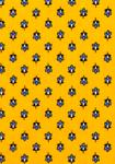 Coupon Tissu Provençal Jaune motif Lavande 1,50 x 0,75 m