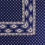 Foulard fleurs de lavande Bleu marine 55x55 cm