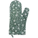 Gant de cuisine en tissu Provenal Vert Ventoux motif Flors