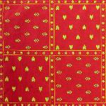 Nappe Rectangulaire 150x300 cm Rouge "Patchwork