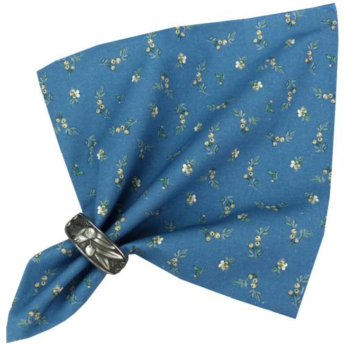 Serviette de table 45x45 cm Bleue motif Provençal Hava