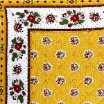 Set de table matelass 37x47 Jaune motif Maianenco