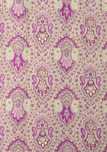 Coupon Tissu Provençal Rose motif Cachemire 1,50 x 0,35 m
