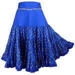 Jupe Provençale Bleue à volants - Laly