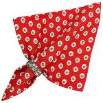 Serviette de table motif Proven�al "Gordes", coloris Rouge