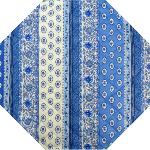 Set de table matelassé Octogonal 35X35 Bleu motif Gordes