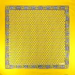 Foulard Provençal Bastidin jaune 90x90 cm