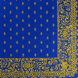 Foulard Provençal lavandin bleu 60x60 cm