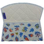 Pochette Lourmarin Provençale Bleutée motif Floral