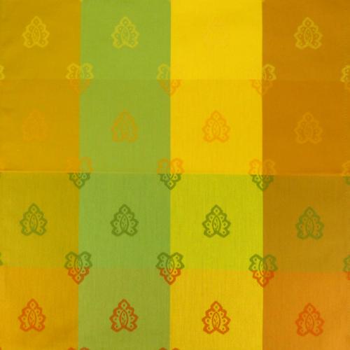 Lot 4 Serviettes Jacquard Roussillon Jaunes