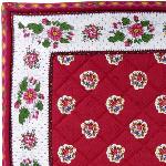 Set de table matelass 37x47 Rouge motif Maianenco