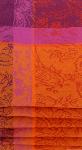 Set of 6 Jacquard Dishtowels 22x30" Red Colombes pattern