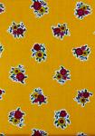 Coupon Tissu Provençal Jaune motif Fleurs 1,40 x 0,50 m