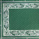 Nappe Rectangulaire Provençale "Vaccarès" Verte
