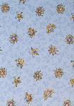 Tissu Percale 100% coton Laize 140 cms bleu papillons