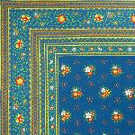 Nappe Carre Provenale bleue motif Farandole