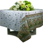 Nappe Enduite Rectangulaire Lichen motif "Bagnols"