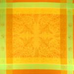 Lot 4 Serviettes Jacquard Epis Oranges