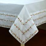 Nappe Carrée 100 x 100 cm Provençale unie Blanc