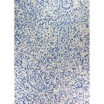 Torchon de cuisine 45 x 75 cm Bleu Chiné motif Gargas