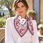 Foulard Provençal Maianenco Blanc