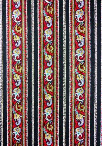 Galon Tissu 100% coton 140 cm Rouge "Cachemire