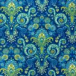 Serviette de table 45x45 cm Bleu marine motif Kalian