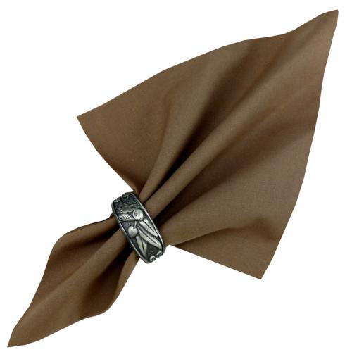 Serviette de table 100% coton 40x40 cm Chocolat uni