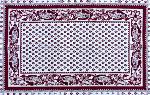 Nappe Rectangulaire Provençale "Vaccarès" Ecru/Rouge