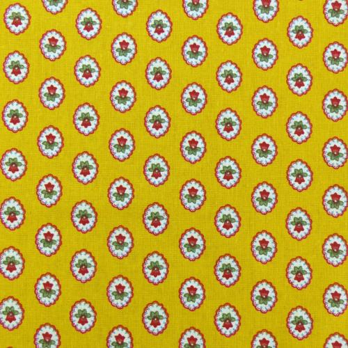 Serviette de table motif Provençal "Gordes", coloris Jaune