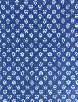 Coupon Tissu Provençal Bleu motif Bonis 1,48 x 0,90 m