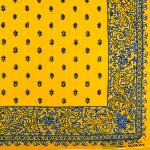 Foulard Provençal lavandin jaune 60x60 cm