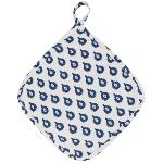 Manique de cuisine Blanche, motif de Provence Indianaire