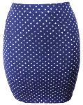 Mini Jupe Bleue foncé coton / lycra