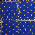 Nappe Rectangulaire 150x300 cm Provençale Bleue "Patchwork