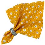 Serviette de table tissu Provençal jaune motif fleurettes