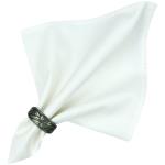 Serviette de table 100% coton unie blanche Valdrme