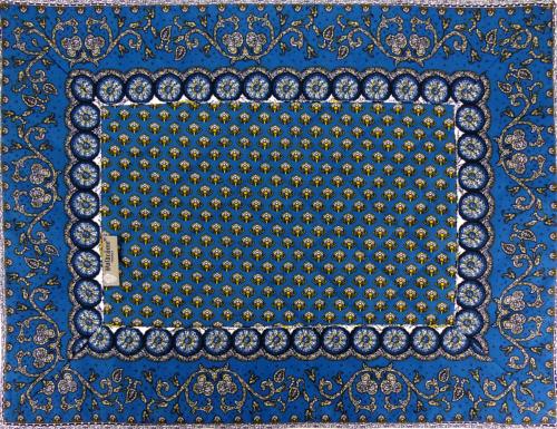 Set de table matelassé 35X45 Bleu motif Dentelle