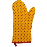Gant de cuisine en tissu Provençal Safran motif Estérel