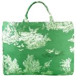 Sac Provençal Cabas motif Pastoral Vert