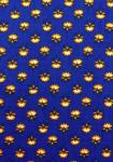 Coupon Tissu Provençal Bleu motif Comète 1,50 x 0,90 m