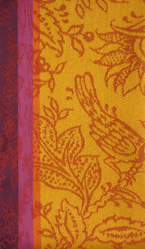 Torchon Jacquard Français 55x80 cm motif Colombes Briques